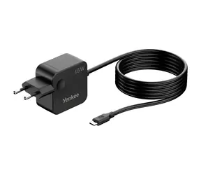 YENKEE YAU NTC65 / Nabíječka / USB-C / 65W / vestavěný kabel 1,8 m