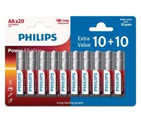 Philips Power LR6P20BP/10 AA 10+10 ks / Baterie / 1,5 V / alkalická