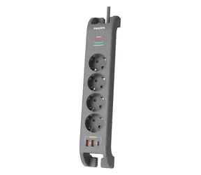 Philips SPN4140GA/58 černá / Přepěťová ochrana / 2m