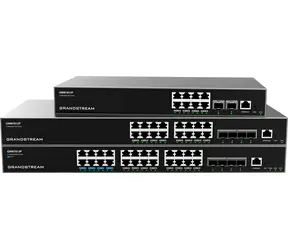 Grandstream GWN7813P / Switch / L3 Managed / 24x RJ45 1Gb PoE+ / 4x SFP+ / stackovatelný