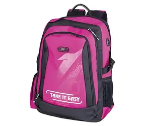 Easy Batoh školní-sportovní růžová / Školní batoh / kapsa na notebook / 20 l