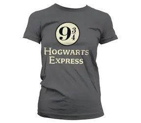 Tričko Harry Potter Hogwarts Express dámské L / Dámské / 100% bavlna / šedý