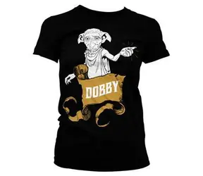 Tričko Harry Potter Dobby dámské M / Dámské / černá