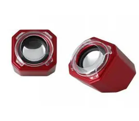 NGS RedFlashLight červená / Reproduktor pro notebook / 2.0 / 4 W RMS / USB