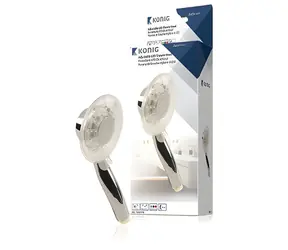 König HC-SH21N čirá / Sprchová hlavice / LED podsvícení / 3 barvy