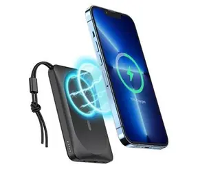 Veger W1151 černá / Powerbanka / MagSafe / Qi / 10000mAh / PD 20W / QC 3.0