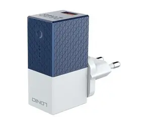 LDNIO PA307 bílá/modrá / Cestovní nabíječka s power bankou / 2600 mAh