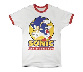 Tričko Sonic The Hedgehog bílé L / Pánské