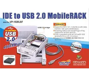 Vipower VP-1528LSF bílá / Výměnný rámeček / pro SATA HDD