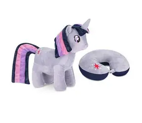 SPOKEY Cestovní polštářek SPARKLE My Little Pony jednorožec / Plyšová hračka 2v1