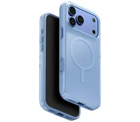 UNIQ Clario MagClick modrá pro iPhone 18 Pro Max a 17 Pro Max / Ochranný kryt / MagSafe nabíjení