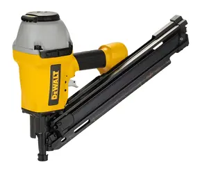 DeWalt Pneumatická hřebíkovačka 50-90 mm / Hřebíkovačka / Průměr hřebíku 2,5-3,3 mm / Beznástrojové nastavení hloubky