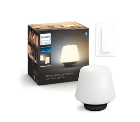 Philips Hue Wellness E27 černá / Stolní LED lampa / 6W / 806lm / 2200-6500K / IP20