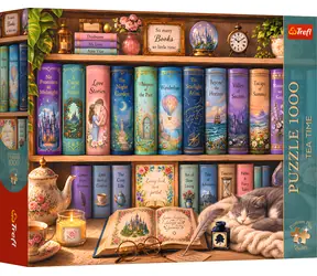 TREFL Puzzle Premium Plus Tea Time: Romantické příběhy / 1000 dílků / 68,3 x 48 cm