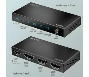 HDMI splitter 1x2 porty (HD0066) / HDMI splitter / 4K 60Hz