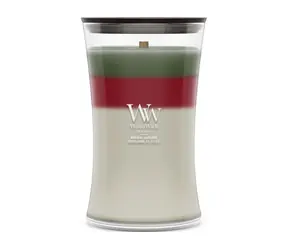 WoodWick Trilogy Holiday Garland / Vonná svíčka střední / 275 g / doba hoření 55–65 h
