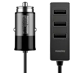 Remax RCC-401 / Autonabíječka / 1x USB + 3x USB / 5,5 A