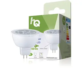 HQ LED žárovka GU5,3 4W / MR16 / 250lm / 2700K / teplá bílá