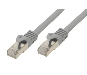 SCONN BASIC-S šedá / Patch kabel / S/FTP / Cat7 / RJ-45 / 0,25 m