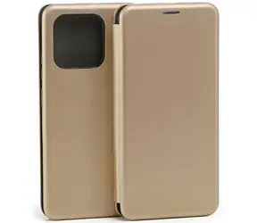 Beline Book Magnetic pouzdro pro Xiaomi 12C zlatá / Pouzdro / Typ kniha / Stojánek / TPU, syntetická kůže