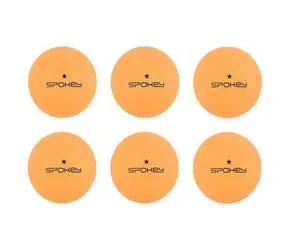 Spokey LERNER oranžový / Míček na pingpong / 1* / 6 ks