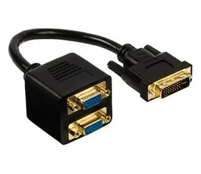 Valueline VGCP32952B02 / Redukce / DVI-I (24+5) samec > 2x VGA zásuvka