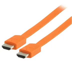 Valueline Plochý HDMI kabel oranžová / HDMI kabel / HDMI 1.4 / 3D/4K / 2 m