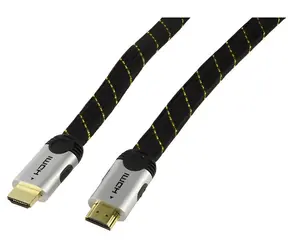 Valueline HDMI kabel plochý 1,5 m / Kabel / HDMI 1.3 / Pozlacené konektory / Nylonový oplet