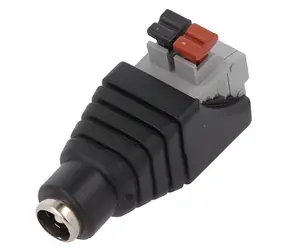 Tipa Zdířka DC 2,1 mm s pružinovou svorkou / Konektor / 2,1 mm