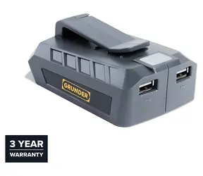 Grunder ADP-01 / USB nabíjecí adaptér / Powerbank / 18V