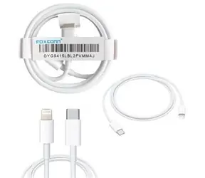 Foxconn datový kabel USB-C - Lightning bílá / Datový kabel / 2 m / PD 30W