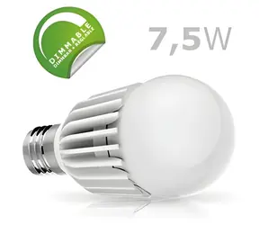 Tagan TG-E27A-08 / LED žárovka / E27 / 7,5W / 500lm / teplá bílá / stmívatelná / 230V