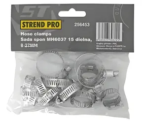 Sada hadicových spon 8-27 mm 15 ks / Spona na hadici