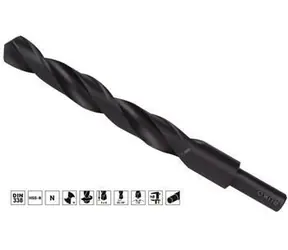 Ruko 200150 / Vrták do kovu / Průměr 15 mm / Délka 169/139 mm / Zúžená stopka 10 mm / HSS