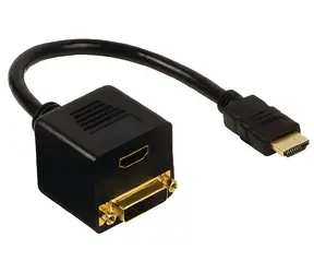 Valueline Redukce HDMI (F) - DVI-D 24+1p (F) / Redukce / High Speed s Ethernetem / 0,2 m / černá
