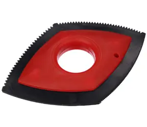 SIXTOL CAR PET BRUSH 2 / Kartáč na zvířecí chlupy do auta / Guma / Červeno-černý