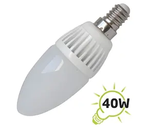 Tipa LED žárovka E14 5W / C37 / 230V / bílá přírodní / svíčka
