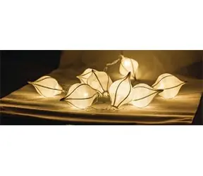 HQ Světelný řetěz kapky bílý / Řetěz / 10 LED