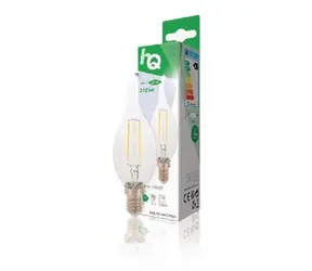 HQ LED žárovka s vláknem E14 / Retro / 2 W / 210 lm / 2700 K