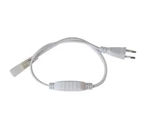 Flexo šňůra PVC pro LED pásky SMD3528 / Napájecí kabel / 230V / 3m