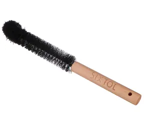 SIXTOL CAR DETAILING WOOD BRUSH 3 / Kartáč na čištění jízdního kola / Bukové dřevo