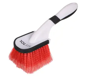 SIXTOL CAR DETAILING TIRE BRUSH 2 / Kartáč na čištění pneumatik a ráfků / TPR rukojeť