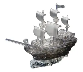 HCM KINZEL 3D Crystal puzzle Pirátská loď / 101 dílků / od 14 let
