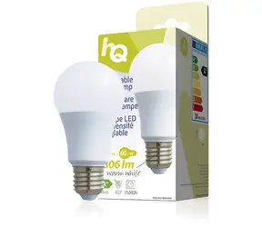 HQ Stmívatelná LED žárovka A60 E27 9W / 806lm / 2700K / teplá bílá