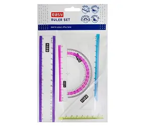 EASY Sada pravítek 4 ks / Pravítka / 15 cm