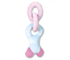 Kousací kroužky pro štěňata 29 cm / Hračka pro psy / Kousací / 2 ks