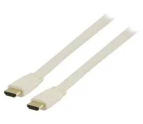 Valueline VGVP34100W15 bílá / Plochý kabel HDMI / 1.4 / 3D/4K / 1,5 m