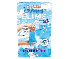 TUBAN Slime sada Obláček XL / Kreativní sada na výrobu slizu / 500 ml lepidla / Aktivátor / Umělý sníh / od 6 let