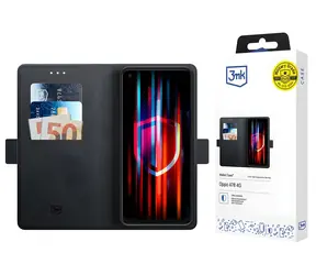 3mk Wallet Case Oppo A78 4G černá / Peněženkové pouzdro