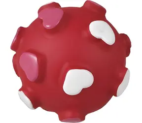 Míček se srdíčky pro kočky / Hračka pro kočky / 5,5 cm